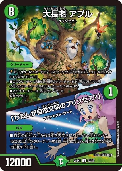 画像1: 《大長老 アプル／「わたしが自然文明のプリンセス？」》（63/89） (1)